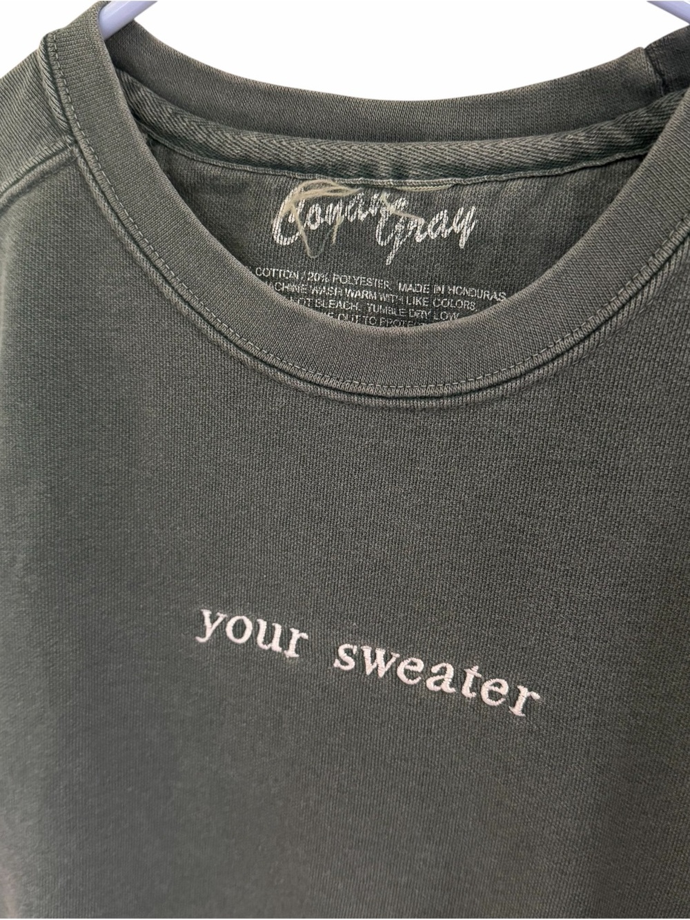 Conan Gray "Your Sweater" Crewneck Sweatshirt - Green - Picture 2 of 3